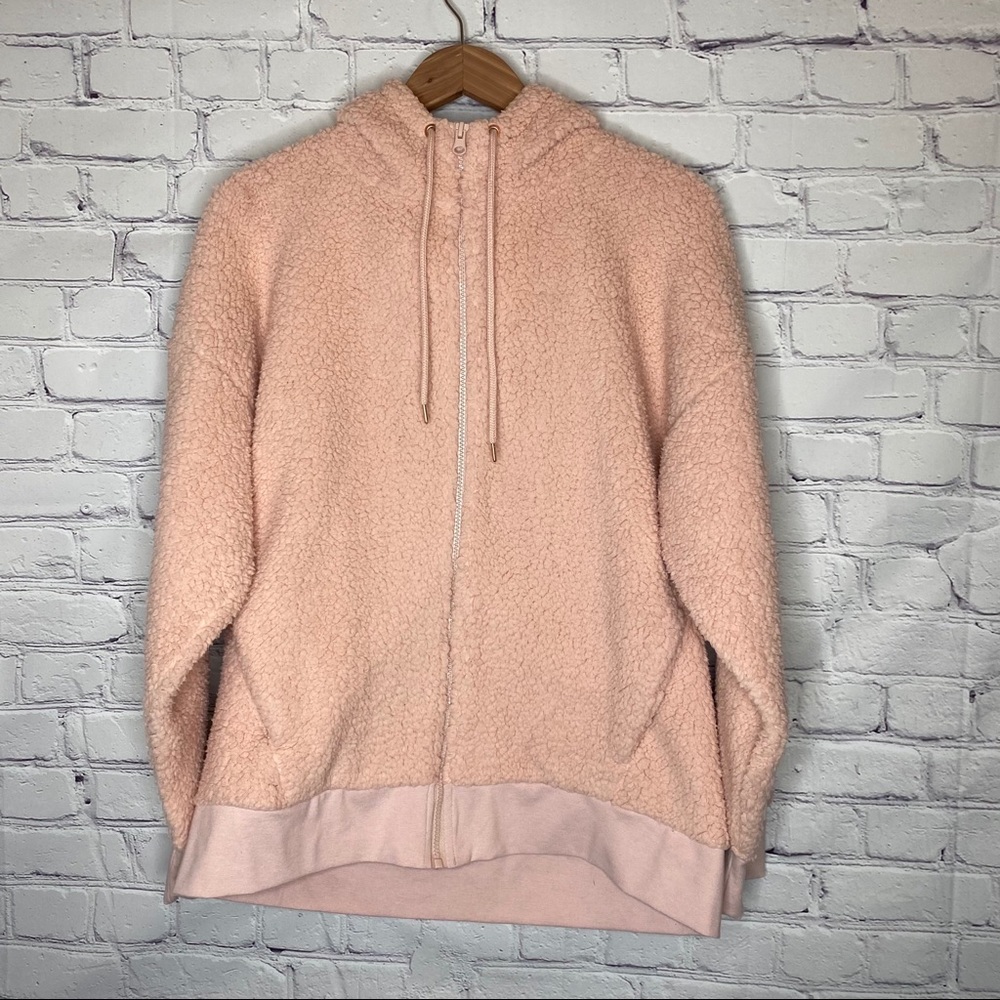 C9 by Champion Fuzzy Sherpa Fleece Teddy Zip Up Hoodie - Picture 2 of 9